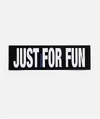 Popular Demand Just For Fun Black Bumper Sticker