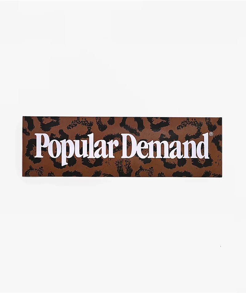 Popular Demand Leopard Bumper Sticker