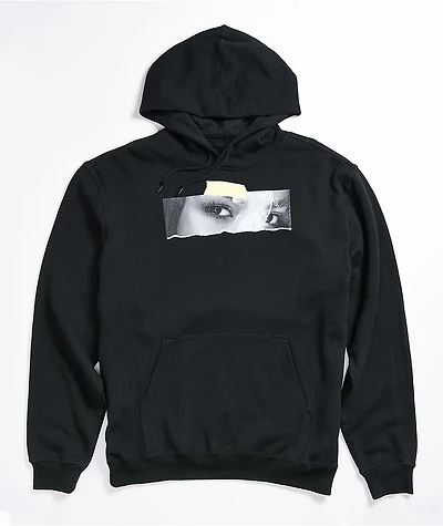 Popular Demand Taped Black Hoodie