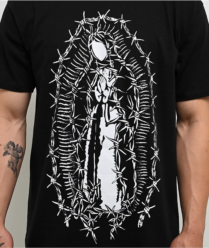 Porfa Barbed Wire Black T-Shirt