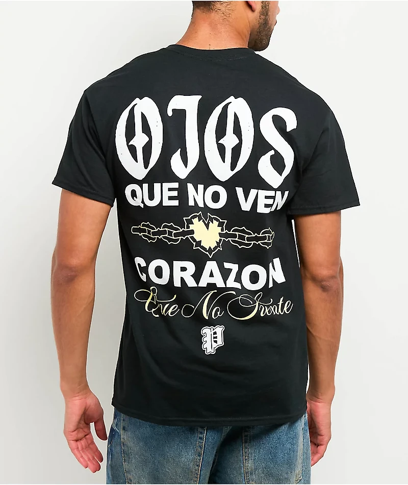 Porfa Corazon Black T-Shirt