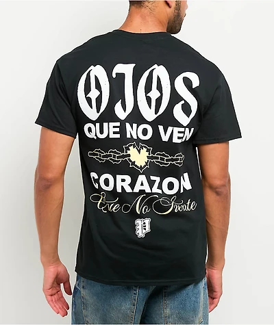 Porfa Corazon Black T-Shirt