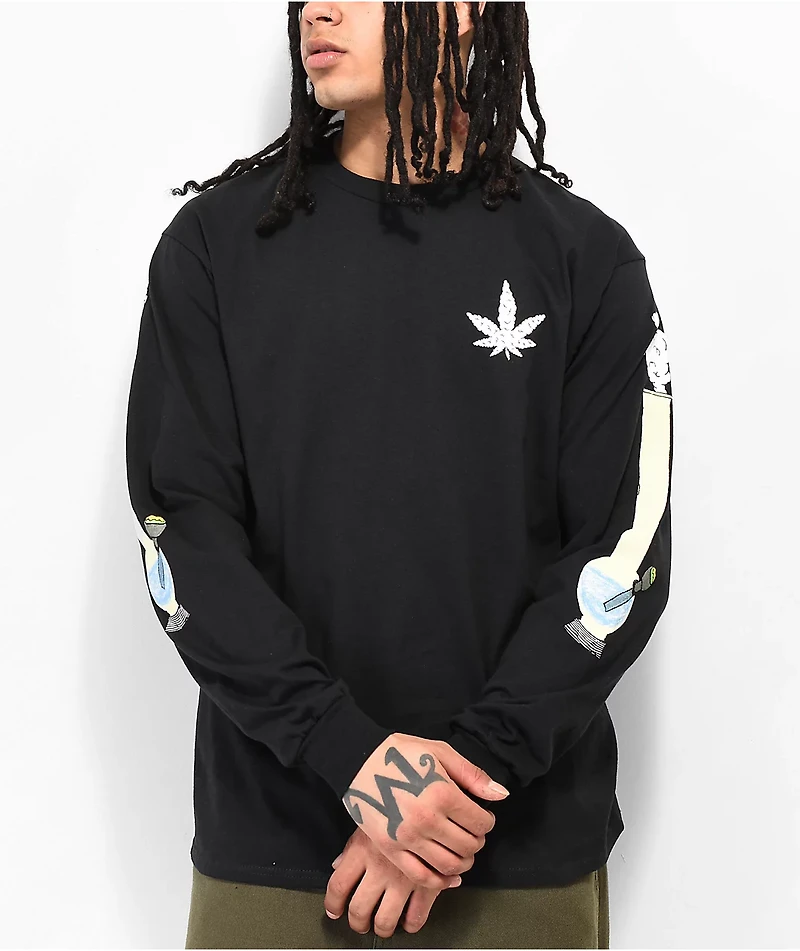 Porous Walker Bongleeve Black Long Sleeve T-Shirt