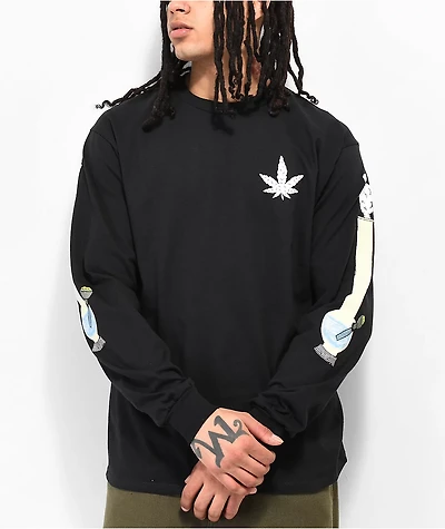 Porous Walker Bongleeve Black Long Sleeve T-Shirt