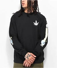 Porous Walker Bongleeve Black Long Sleeve T-Shirt