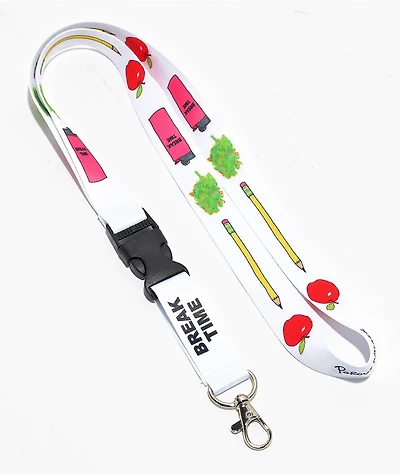 Porous Walker Breaktime White Lanyard