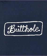 Porous Walker Butthole Chainstitch Navy T-Shirt