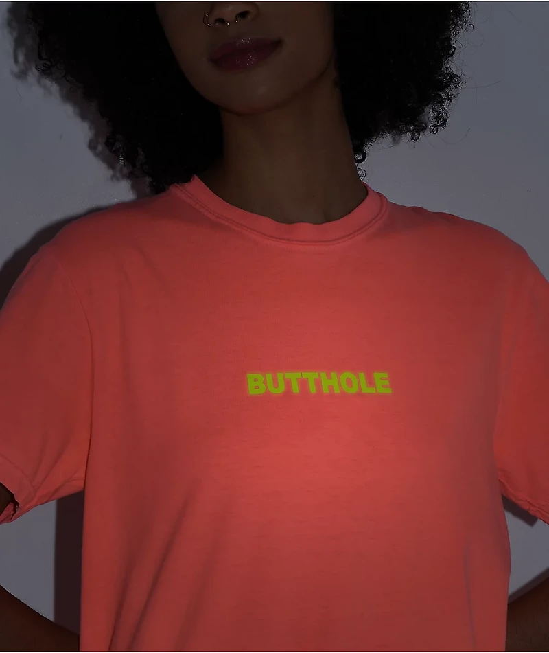 Porous Walker Butthole Neon Orange T-Shirt