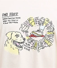 Porous Walker Dog Facts Cream T-Shirt