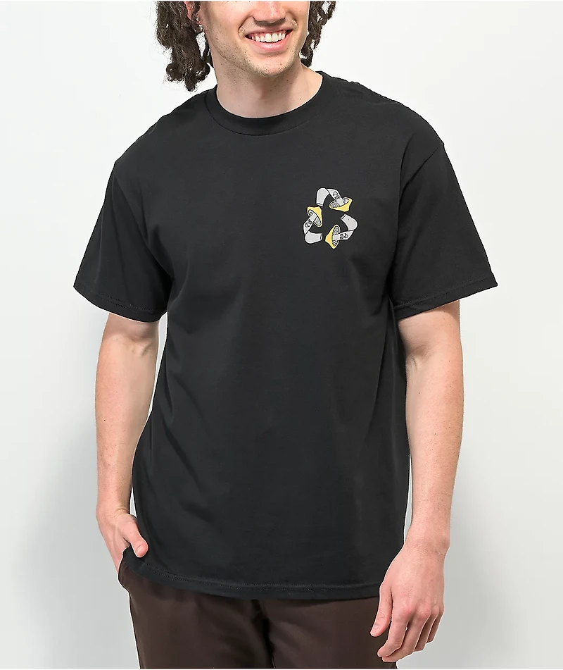 Porous Walker Mushin' Around Black T-Shirt