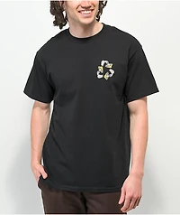 Porous Walker Mushin' Around Black T-Shirt