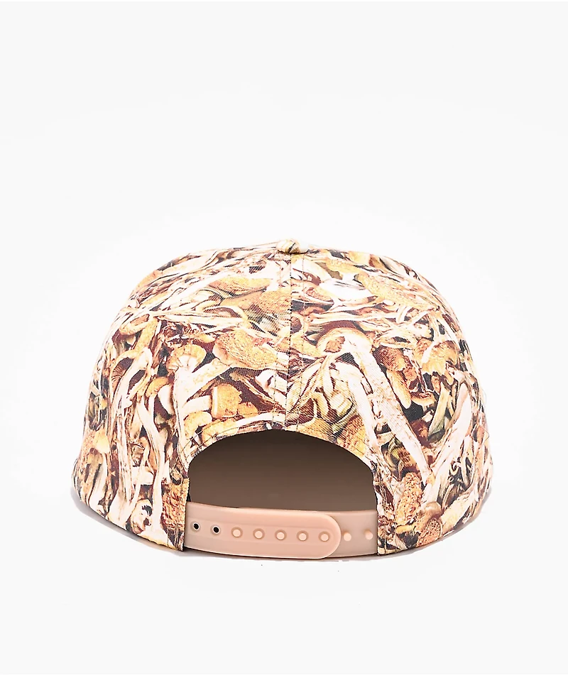 Porous Walker Real Mushrooms Brown Snapback Hat