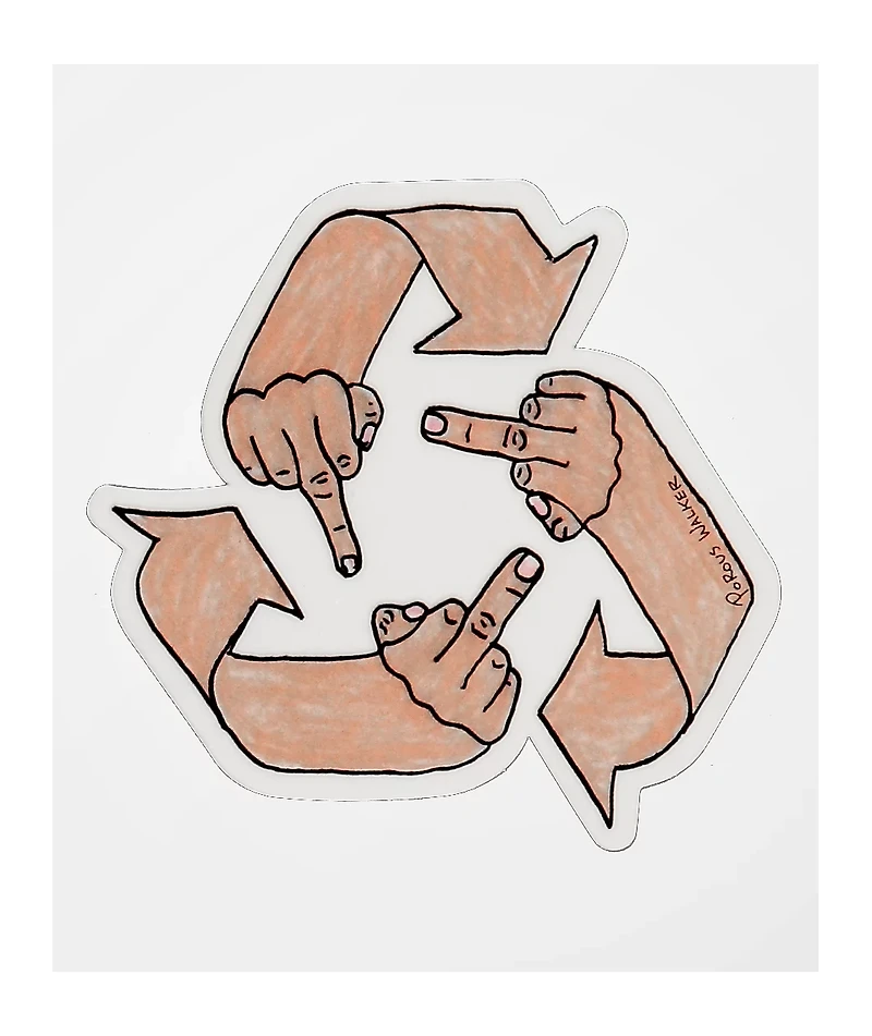 Porous Walker What Goes Around Sticker