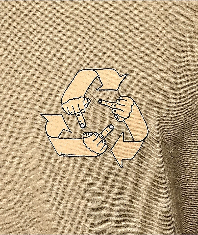 Porous Walker What Goes Around Tan T-Shirt
