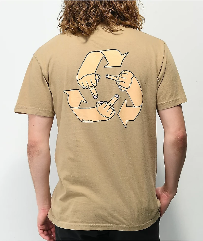 Porous Walker What Goes Around Tan T-Shirt