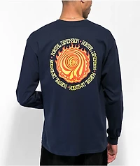 Portal Dimension Hell Navy Long Sleeve T-Shirt