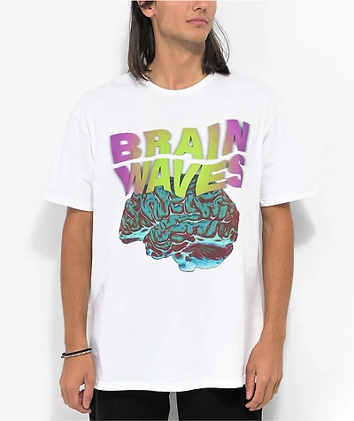 PosterChild Brain Waves White T-Shirt