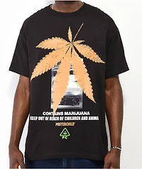 PosterChild Leaf Black T-Shirt