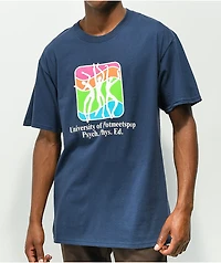 Pot Meets Pop Psych Ed Navy T-Shirt