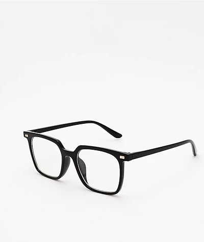 Pretender Square Frame Black Clear Glasses