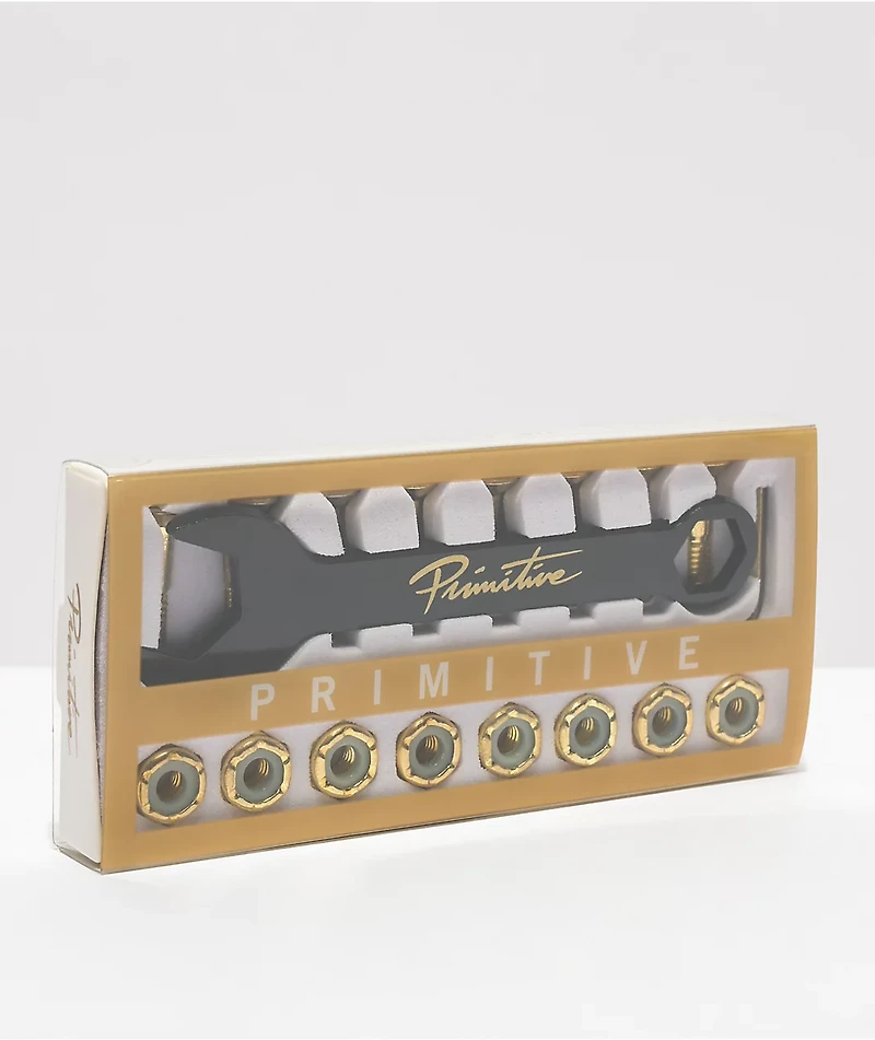 Primitive .875" Gold Skateboard Hardware