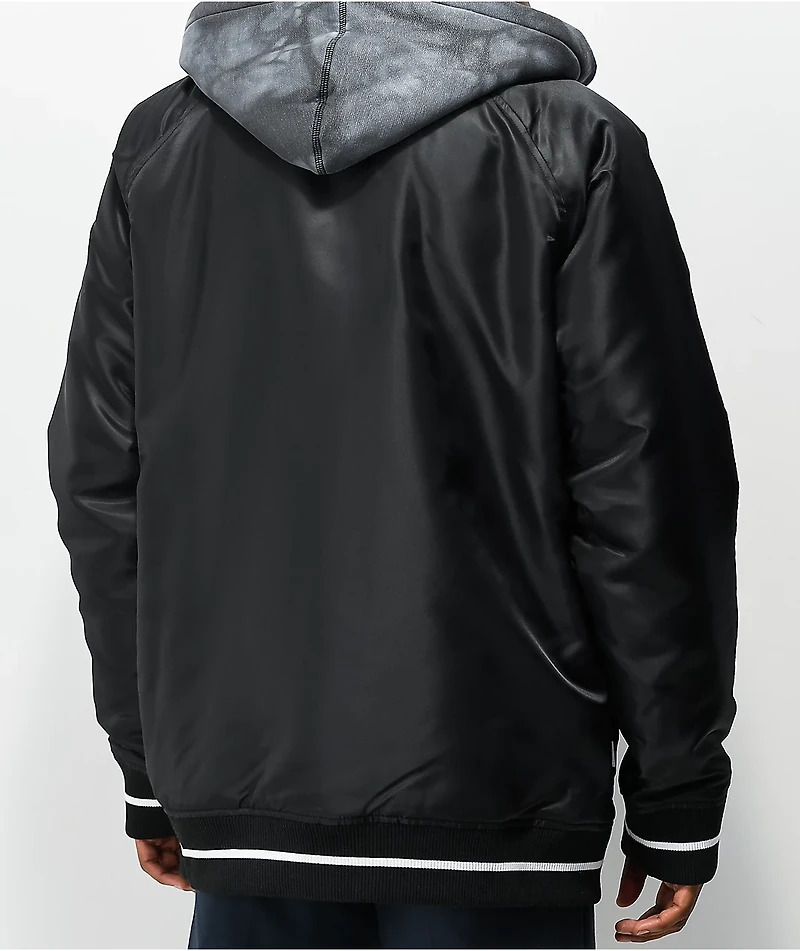 Primitive 2Fer Collegiate Black Hooded Coaches Jacket