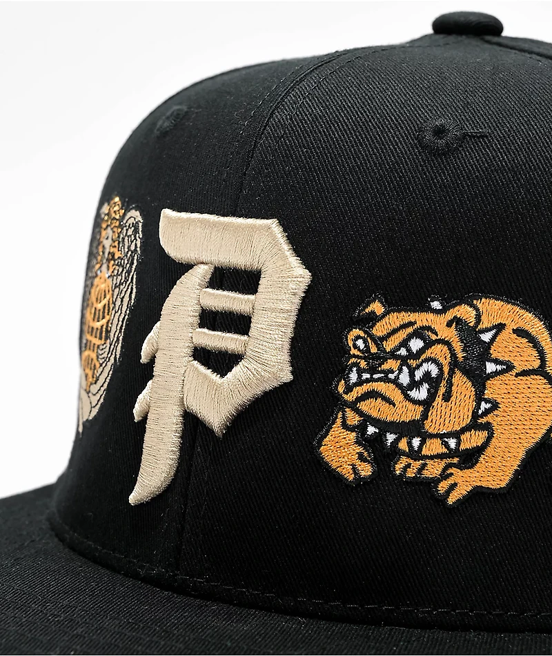 Primitive Altar Black Snapback Hat