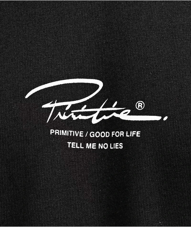 Primitive Angelo Black Heavyweight T-Shirt