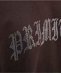 Primitive Archie Rhinestone Brown Heavyweight T-Shirt