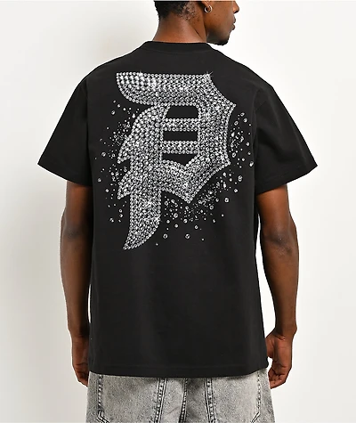 Primitive Arena Rhinestone Black Heavyweight T-Shirt