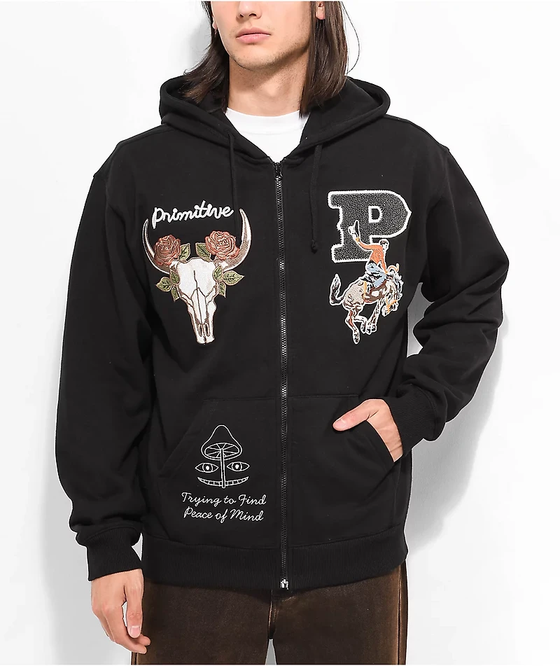 Primitive Badlands Black Zip Hoodie