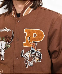 Primitive Badlands Brown Varsity Jacket