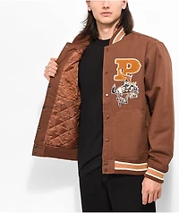 Primitive Badlands Brown Varsity Jacket