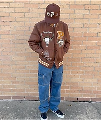 Primitive Badlands Brown Varsity Jacket