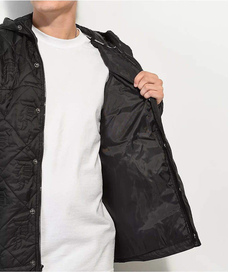 Primitive Black Quilted Puffer Jacket