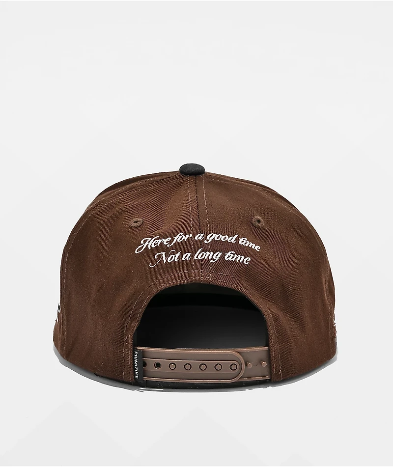 Primitive Blackjack Brown Snapback Hat