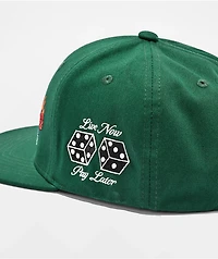 Primitive Blackjack Dark Green Snapback Hat