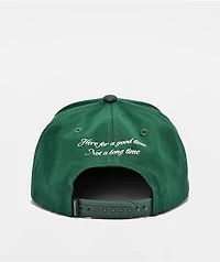 Primitive Blackjack Dark Green Snapback Hat