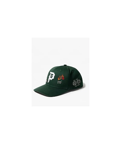 Primitive Blackjack Dark Green Snapback Hat