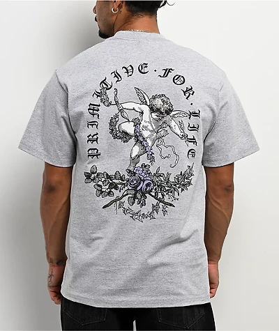 Primitive Blessed Grey Heavyweight T-Shirt