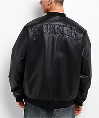 Primitive Borough Black Faux-Leather Jacket