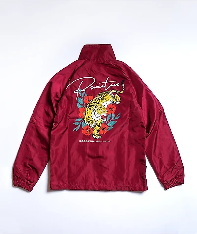 Primitive Boys Island Burgundy Coaches Jacket