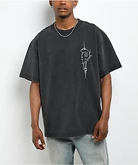 Primitive Cage Dirty P Black Wash T-Shirt