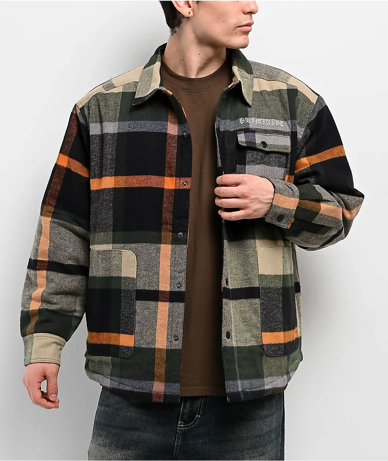 Primitive Circuit Green Flannel Jacket