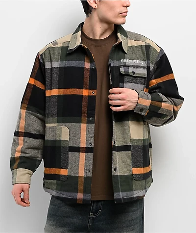 Primitive Circuit Green Flannel Jacket
