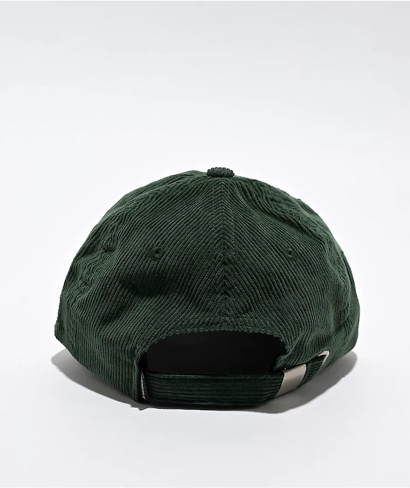 Primitive Collector Green Corduroy Strapback Hat
