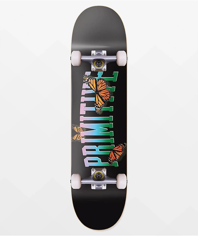 Primitive Collegiate Butterfly 7.3" Skateboard Complete