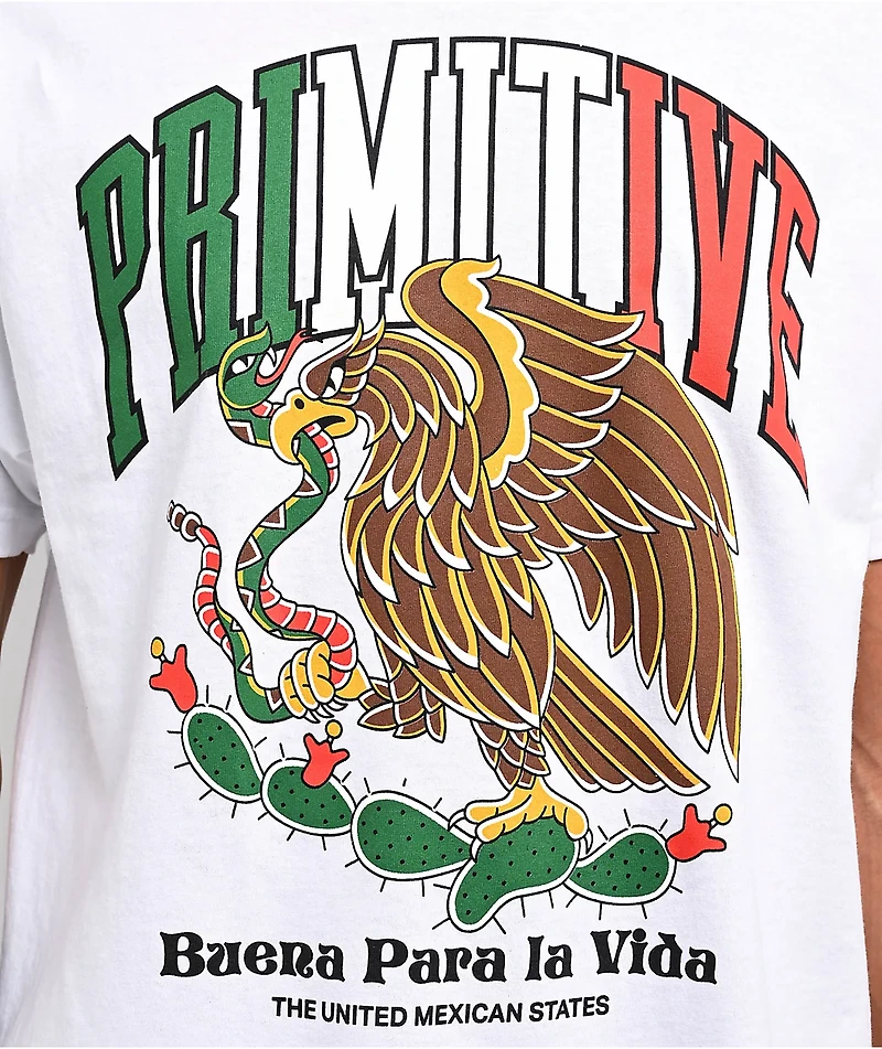 Primitive Collegiate Mexico White T-Shirt