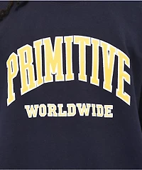 Primitive Collegiate Worldwide Blue Crewneck Sweatshirt