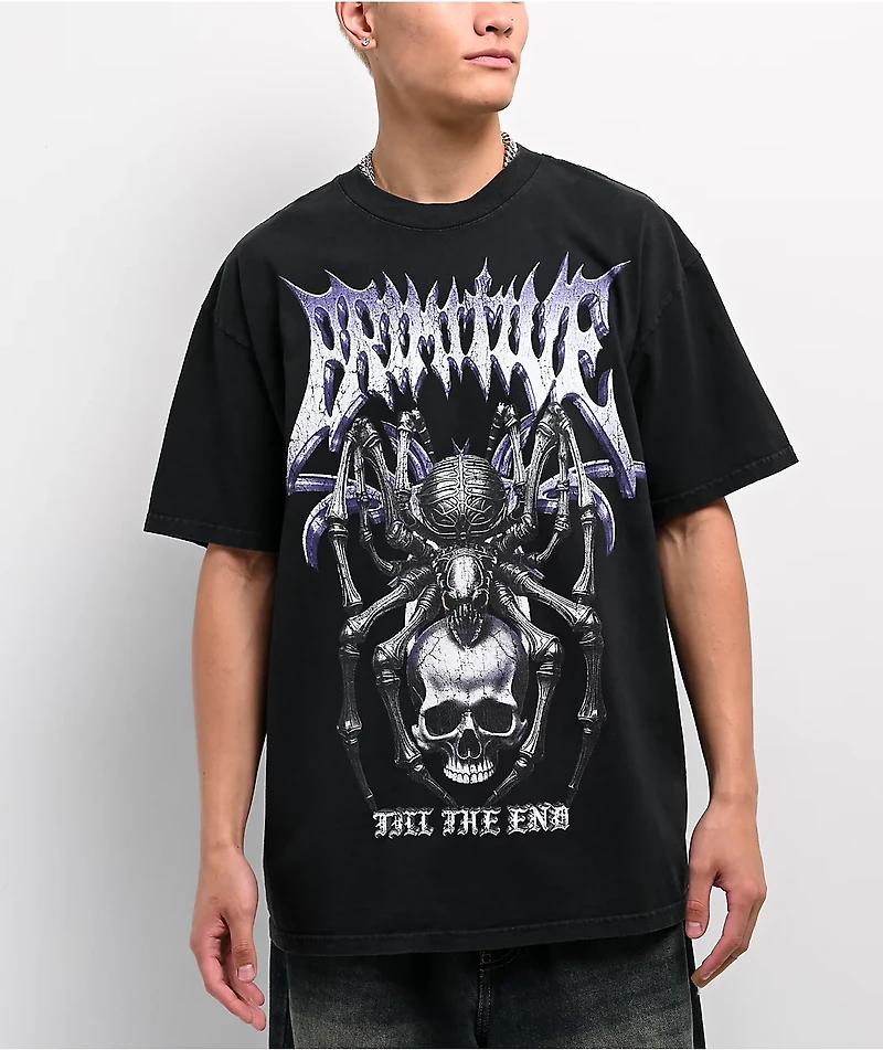 Primitive Creeper Heavyweight Black T-Shirt